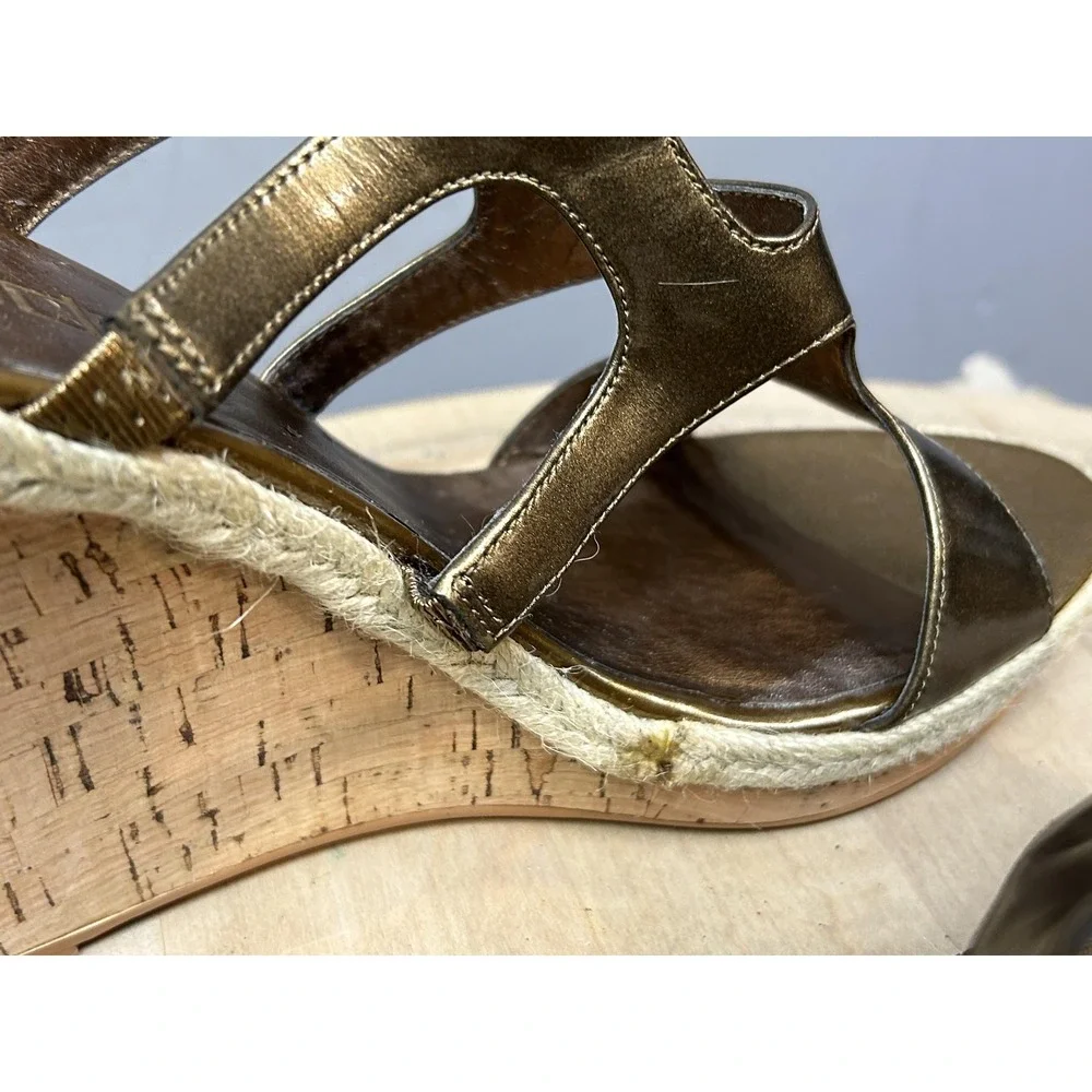 Moda Spana Wedge Sandals Womens‎ Size 9M Espadrille Cork Heels Shoes